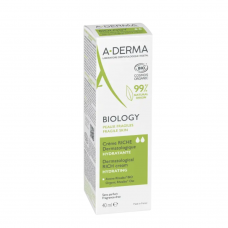 A-DERMA Biology Hydrating Dermatological Rich Cream Organic 40ml
