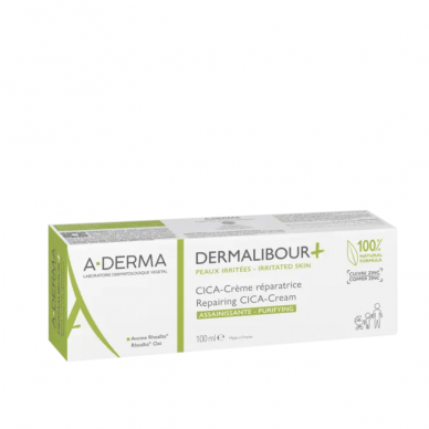 A-DERMA Dermalibour+ CICA - Sanitizing Repairing Cream 100ml