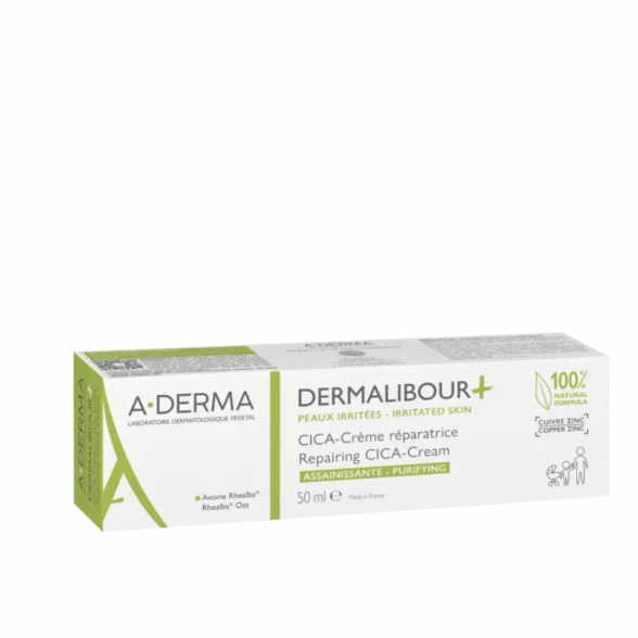 A-DERMA Dermalibour+ CICA - Sanitizing Repairing Cream 50ml 1