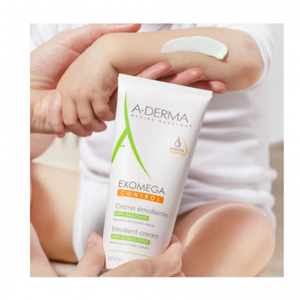 A-DERMA Exomega Control Emollient Cream Anti-Scratching Eco-Slim Tube 200ml 1