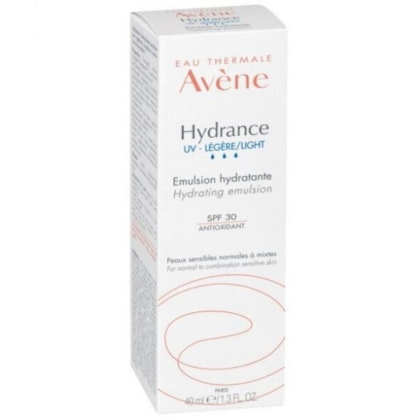 Avène Hydrance UV Emulsão Hidratante SUAVE SPF30 40ml 1