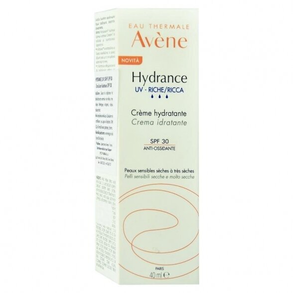 Avène Hydrance UV Rich Hydrating Cream SPF30 40ml 1