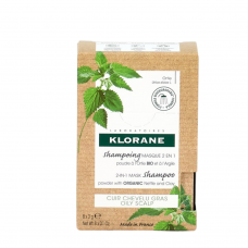 Klorane 2-in-1 Mask Shampoo Organic Nettle and Clay 8 Sachets 3g