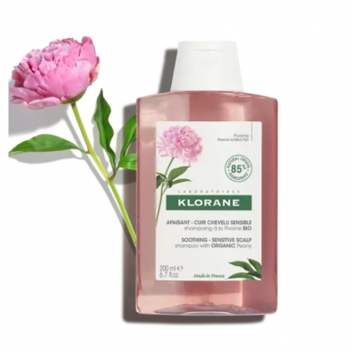 Klorane Soothing Shampoo with Organic Peony for Sensitive Hair 200ml