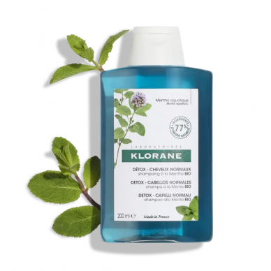 Klorane Detox Shampoo with Organic Mint for Normal Hair 200ml