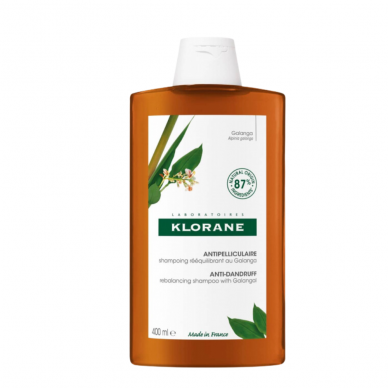 Klorane Champô Reequilibrante com Galanga para Cabelo Oleoso e Anti-caspa 400ml