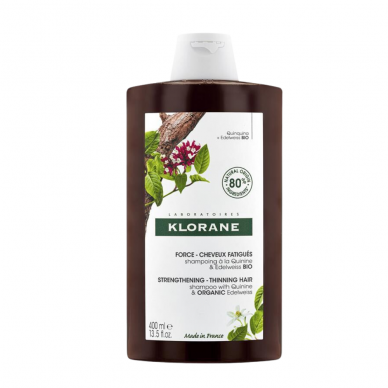 Klorane Strengthening Shampoo with Organic Quinine and Edelweiss Anti-Hair Loss 400ml