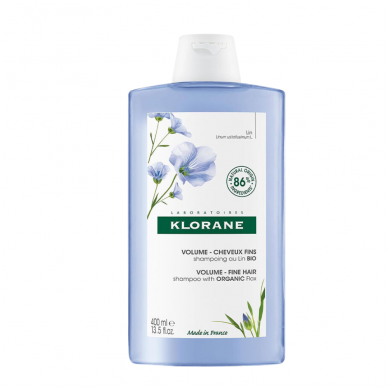Klorane Volume Shampoo with Organic Flax for Fine Hair 400ml