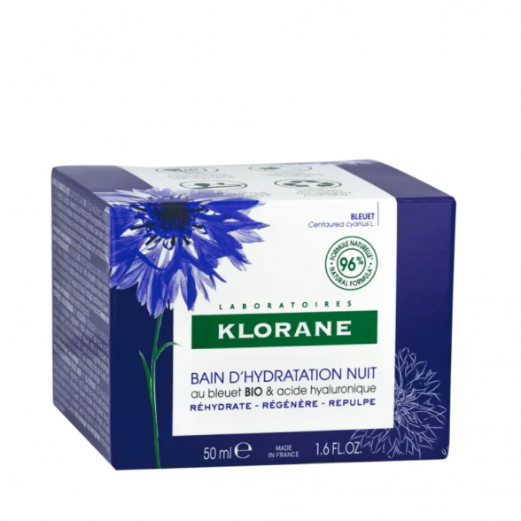 Klorane Banho de Hidratação de Noite com Flor de Ciano e Ácido Hialurónico 50ml 1