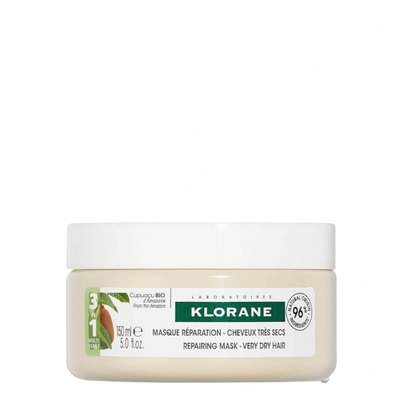 Klorane Repairing Mask with Organic Cupuaçu 3-in-1 for Very Dry Hair 150ml