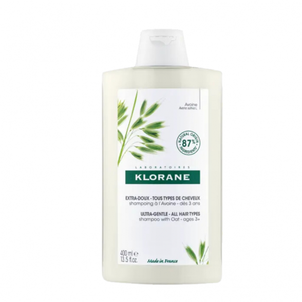 Klorane Ultra-Gentle Shampoo with Oat for All Hair Types 400ml