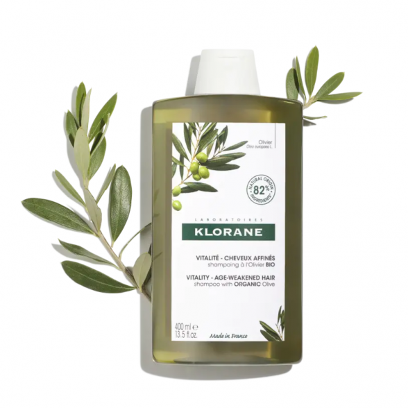 Klorane Vitality Shampoo with Organic Olive for Age-weakened Hair 400ml 1