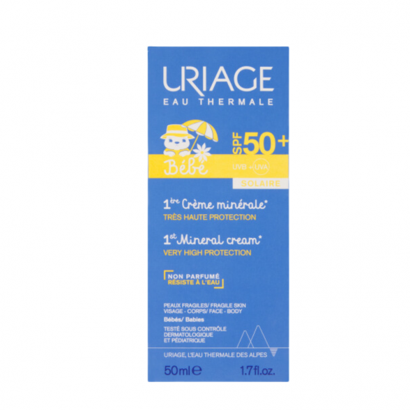 Uriage Bébé 1º Creme Mineral SPF50+ 50ml 1