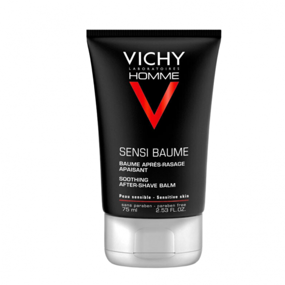 Vichy Homme Sensi Baume Bálsamo After Shave Pele sensível 75ml